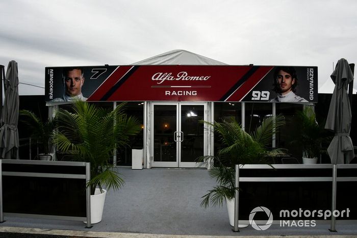 El hospitality de Alfa Romeo Racing
