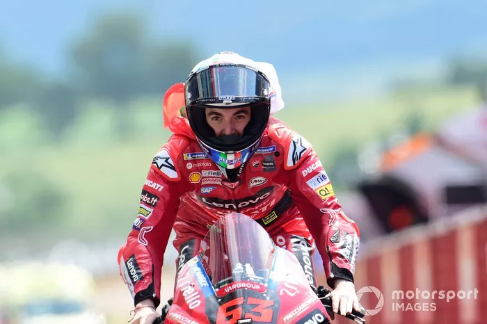 Podio: ganador Francesco Bagnaia, Equipo Ducati
