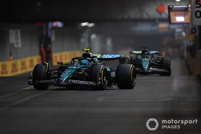 Fernando Alonso, Aston Martin AMR24, Lance Stroll, Aston Martin AMR24
