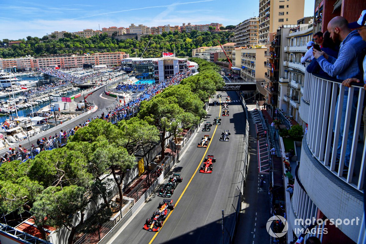 La salida del Gran Premio de Mónaco 2021.