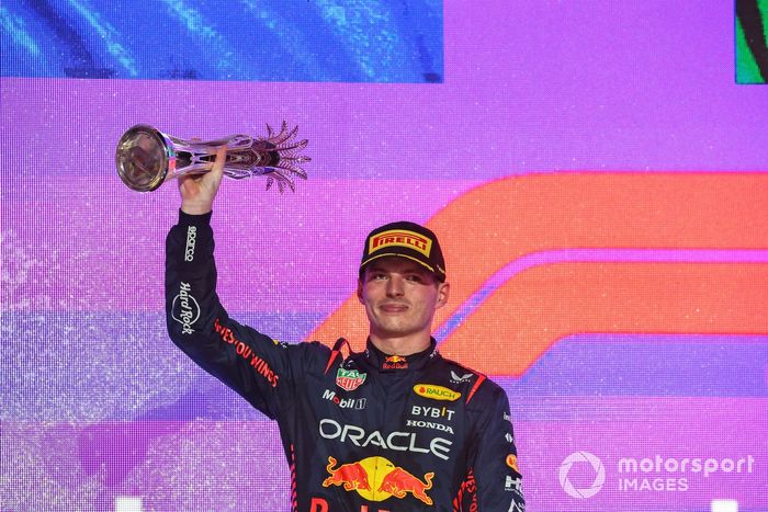 Podio: segundo lugar Max Verstappen, Red Bull Racing