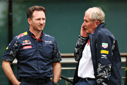 Christian Horner, Red Bull Racing Director del equipo y Dr. Helmut Marko, Red Bull Racing Team Consu