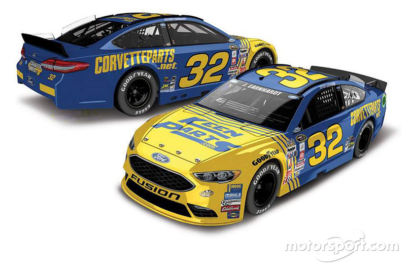 Throwback-Design von Jeffrey Earnhardt, Go Green Racing, Ford