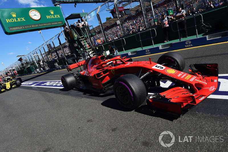 Победитель Себастьян Феттель, Ferrari SF71H