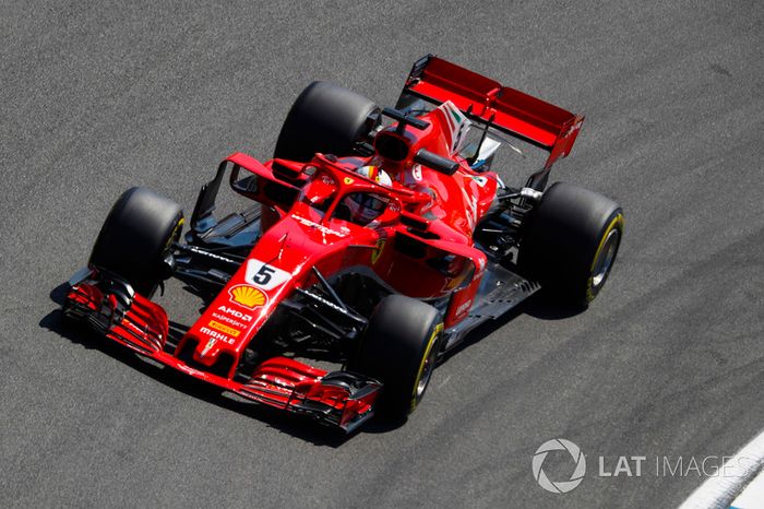 Sebastian Vettel, Ferrari SF71H.