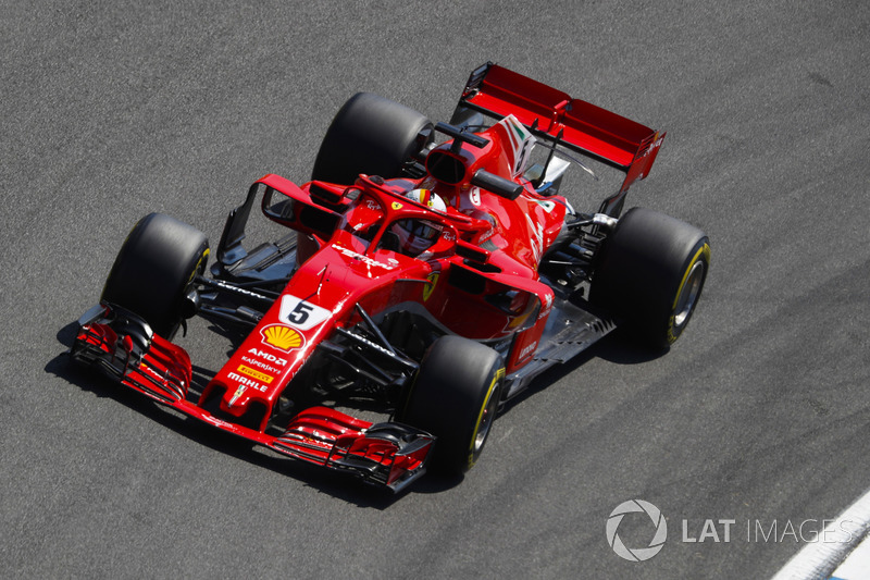 Sebastian Vettel, Ferrari SF71H.