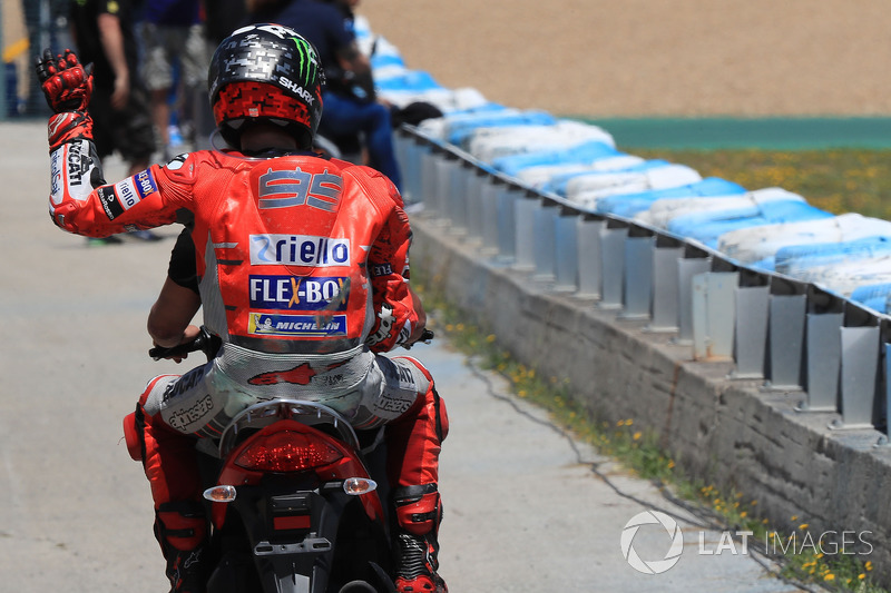 Jorge Lorenzo, Ducati Team, nach Sturz