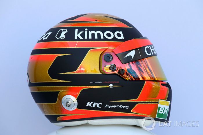 Casco de Stoffel Vandoorne, McLaren
