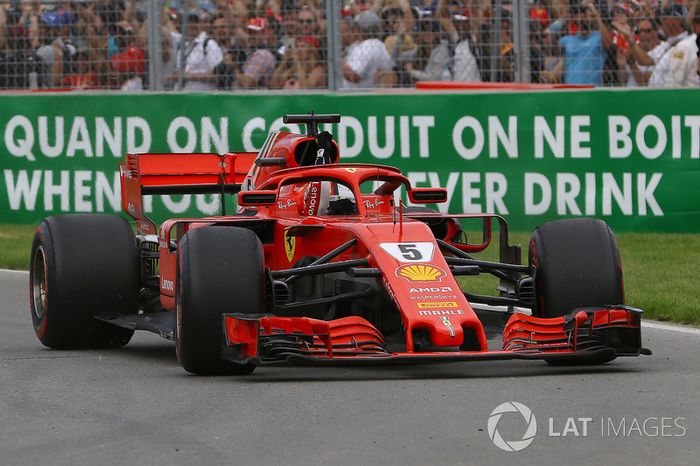 Sebastian Vettel, Ferrari SF71H, ganador del GP de Canadá 2018