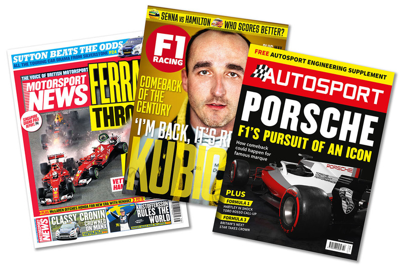 Nuestras revistas: Motorsport News, F1 Racing, Autosport