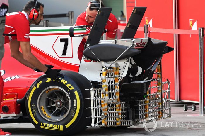 Kimi Raikkonen, Ferrari SF70H, sensores aerodinámicos