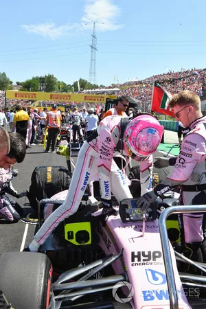 Esteban Ocon, Force India VJM10 op de grid