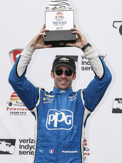 Podium : le deuxième, Simon Pagenaud, Team Penske Chevrolet