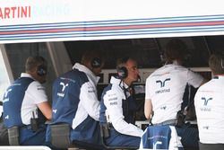 Paddy Lowe, Williams Shareholder and Technical Director on the pit wall gantry