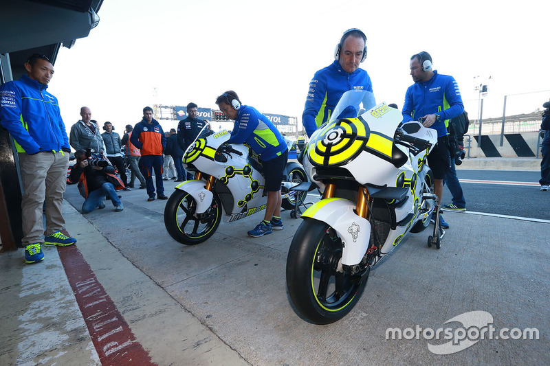 Bike detail of Andrea Iannone, Team Suzuki MotoGP