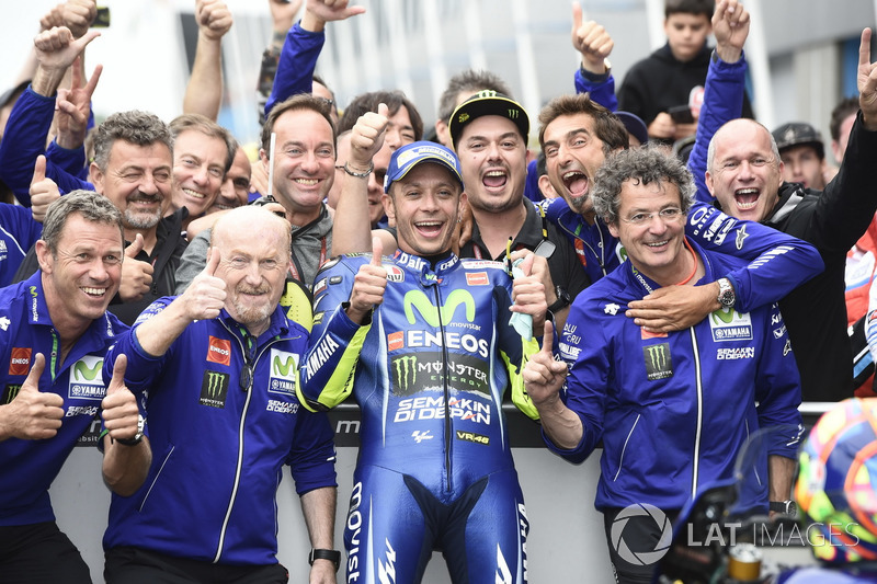 Ganador de la carrera Valentino Rossi, Yamaha Factory Racing