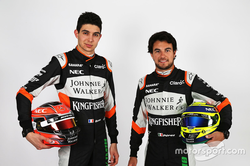 Esteban Ocon, Sahara Force India F1 Team con su compañero Sergio Pérez, Sahara Force India F1