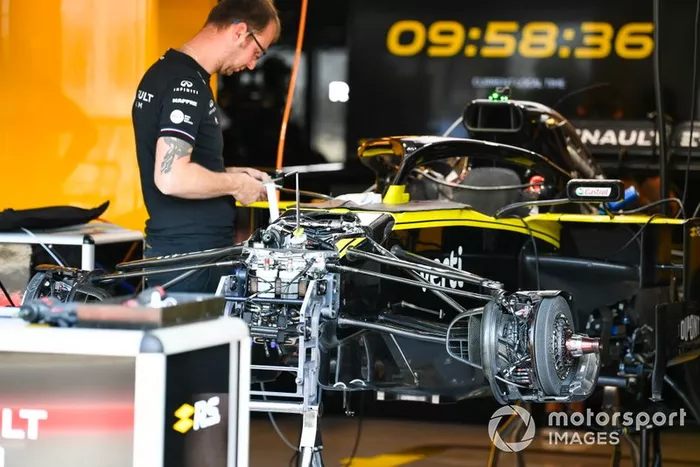 Suspensión delantera del Renault R.S.19 