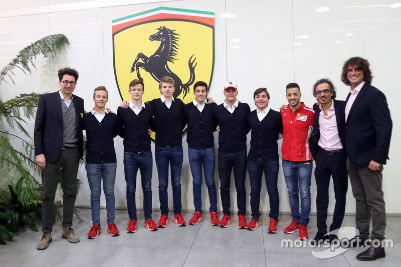 Mattia Binotto, Laurent Mekies, and Marco Matassa welcomed Ferrari Driver Academy students
