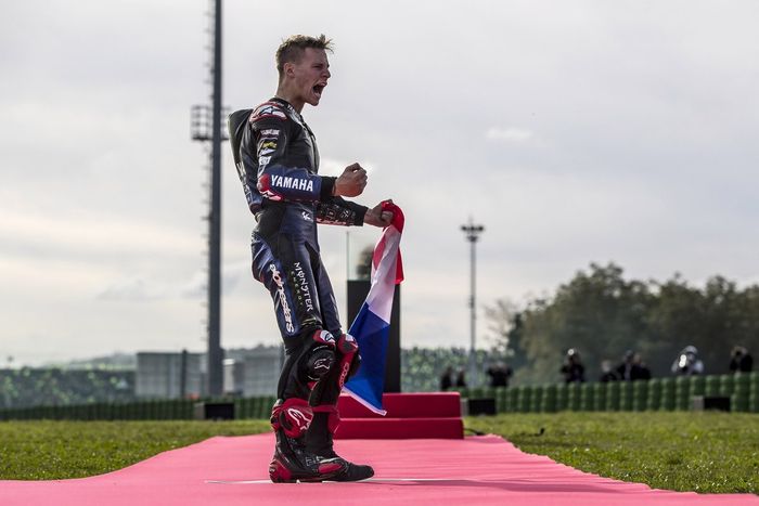 El campeón del mundo Fabio Quartararo, Yamaha Factory Racing