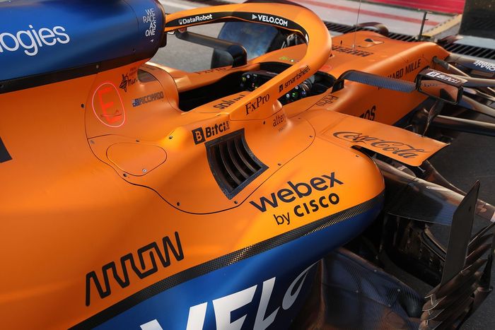 Detalle del McLaren MCL35M