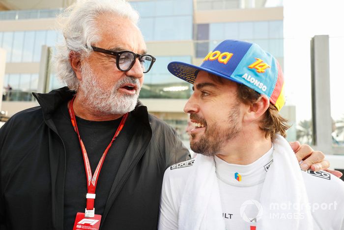 Fernando Alonso, McLaren, con Flavio Briatore