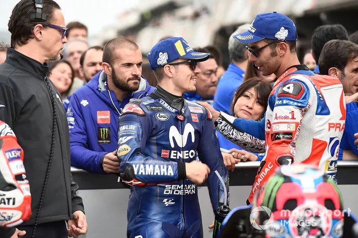 Maverick Viñales, Yamaha Factory Racing, Danilo Petrucci, Pramac Racing