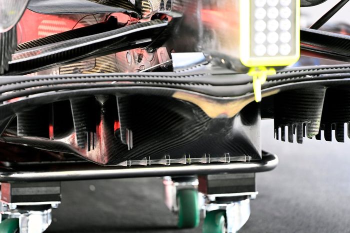Detalle de la parte trasera del Red Bull Racing RB16B
