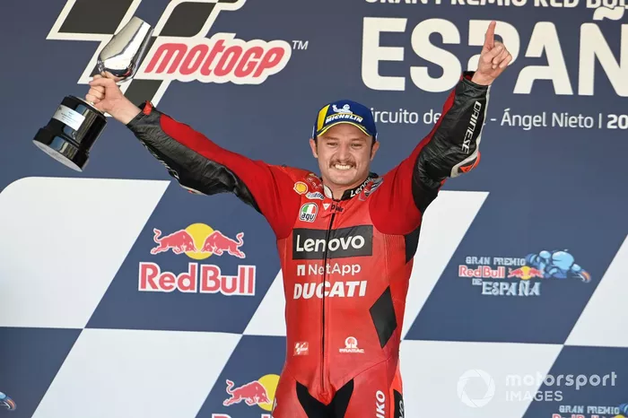 Podio: Ganador de la carrera Jack Miller, Ducati Team