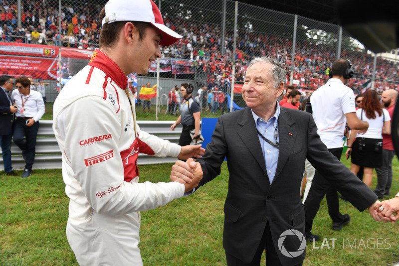 Шарль Леклер, Sauber, президент FIA Жан Тодт
