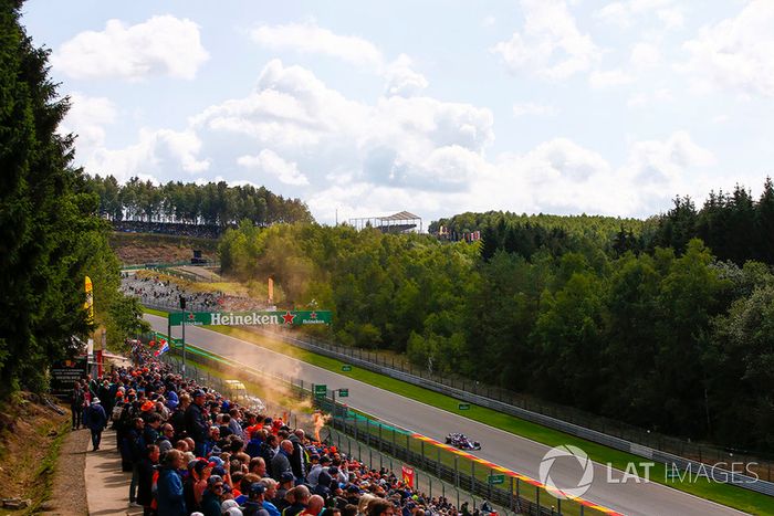 Brendon Hartley, Toro Rosso STR13, y fans holandeses