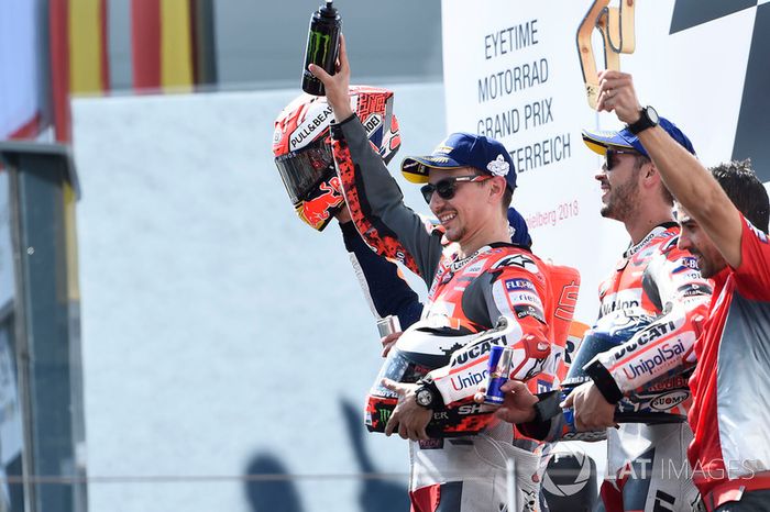 Ganador de la carrera Jorge Lorenzo, Ducati Team