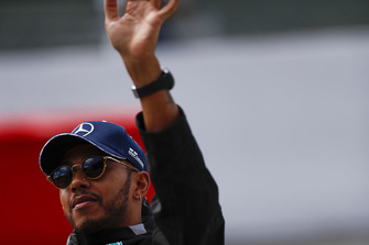 Lewis Hamilton, Mercedes AMG F1, pilotlar geçit töreninde