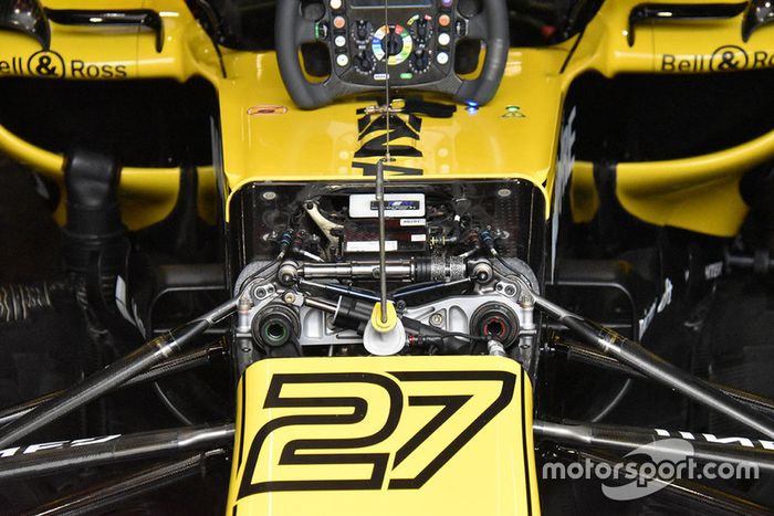 Detalle delantero del Renault Sport F1 Team R.S. 18