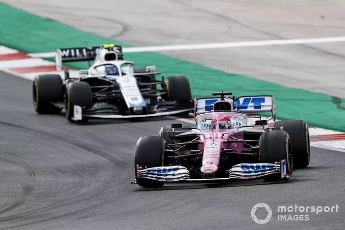 Sergio Pérez, Racing Point RP20, Nicholas Latifi, Williams FW43