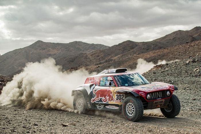 #302 JCW X-Raid Team: Stephane Peterhansel, Paulo Fiuza
