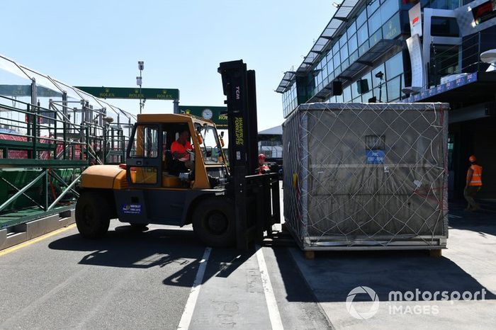 Llegada del material