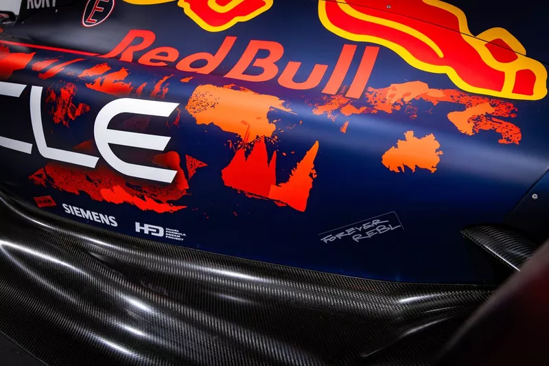 La livrée de la RB20 de Red Bull Racing pour le GP de Grande-Bretagne