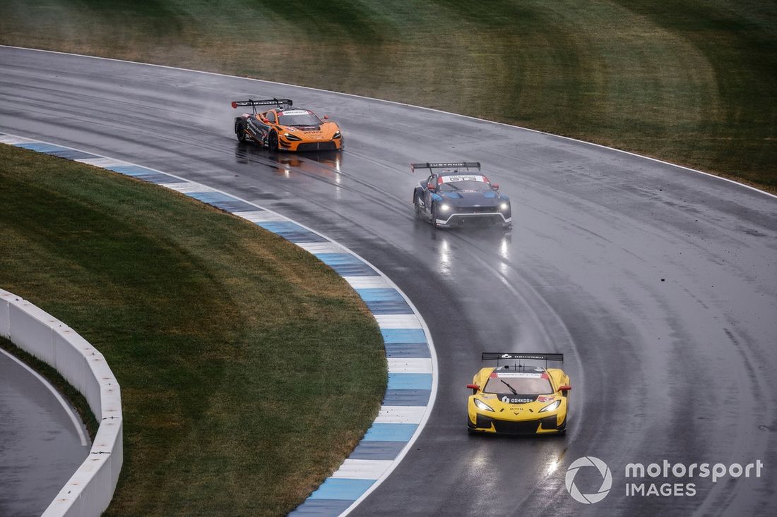 #3 Corvette Racing by Pratt Miller Motorsports Corvette Z06 GT3.R: Antonio García, Alexander Sims, #64 Ford Multimatic Motorsports Ford Mustang GT3: Harry Tincknell, Mike Rockenfeller, #9 Pfaff Motorsports McLaren 720S GT3 EVO: Marvin Kirchhofer, Oliver J