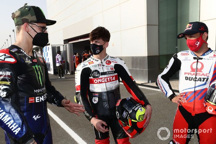 Fabio Quartararo, Yamaha Factory Racing Johann Zarco, Pramac Racing, Lorenzo Fellon, SIC58 Squadra Corse