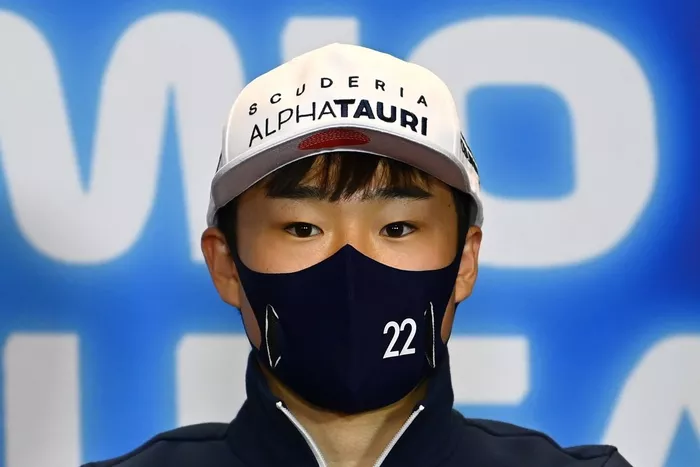 Yuki Tsunoda, AlphaTauri en la conferencia de prensa