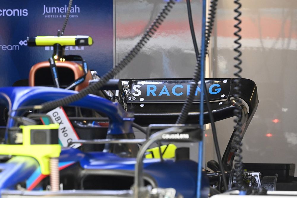 Detalles del alerón trasero del Williams FW45