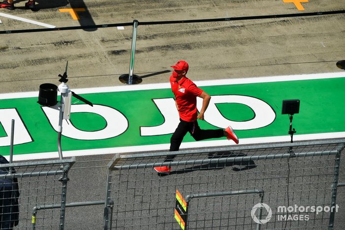 Mick Schumacher, Prema Racing en pit lane