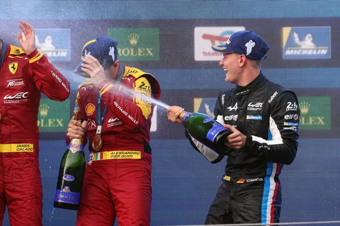 Podium: #36 Alpine Endurance Team Alpine A424: Mick Schumacher