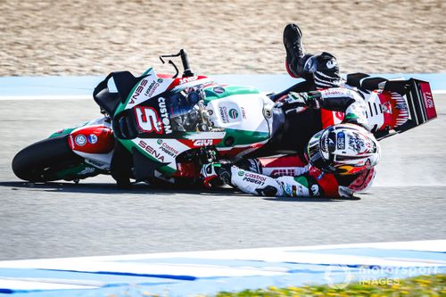 Johann Zarco, caída del equipo LCR Honda