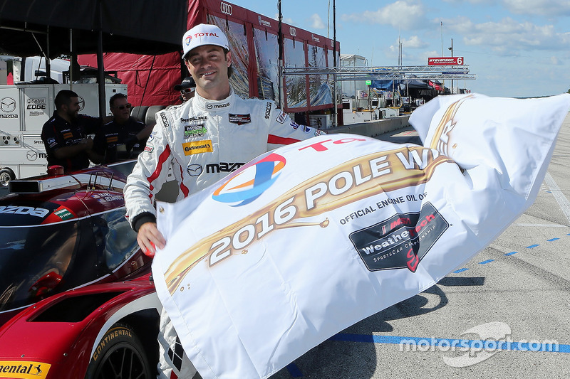 Polesitter Jonathan Bomarito, Mazda Motorsports