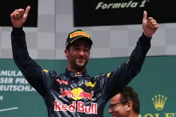 Podium: second place Daniel Ricciardo, Red Bull Racing