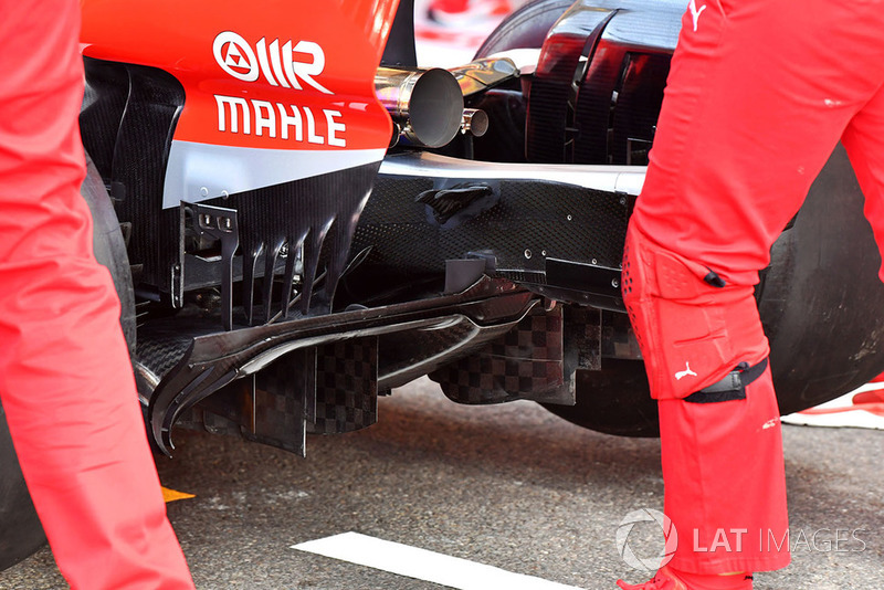 Ferrari SF71H rear diffuser detail