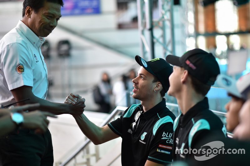 Керівник команди Ахмад Розлан Разалі, Франко Морбіделлі, PETRONAS Yamaha Sepang Racing Team