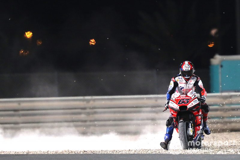 Francesco Bagnaia, Pramac Racing, dans le gravier